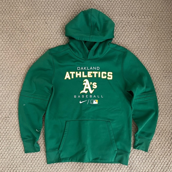Youth Kelly Green Oakland Athletics Baseball Hoodie - Picture 1 of 1